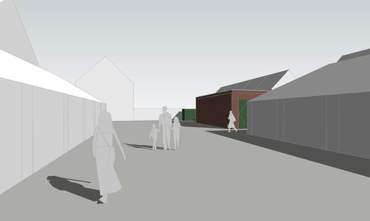 Nieuw station zijaanzicht